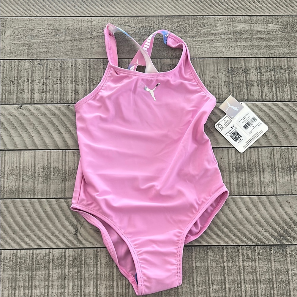 Puma Kids Pink Swimsuit